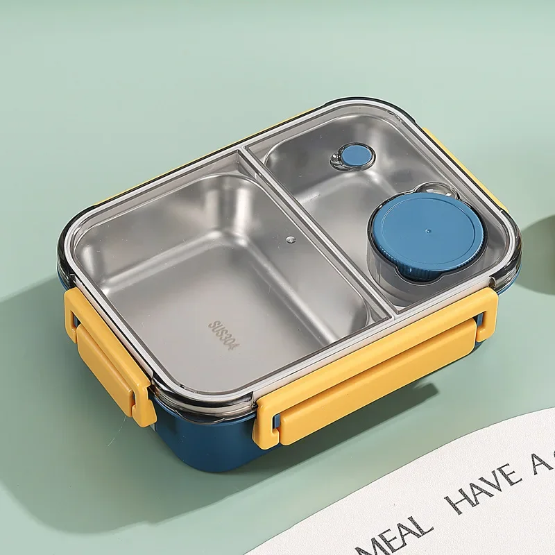 Heatable Stainless Steel Lunch Box with Leak-Proof Snap Locks and Removable Sauce Container - Image 10