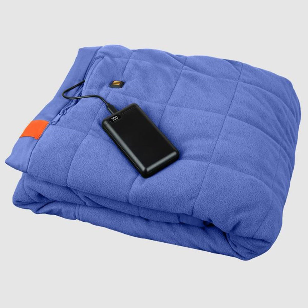 Heated Blanket Battery Operated Electric Throw with Quilted Fleece and Three Heat Zones - Image 4
