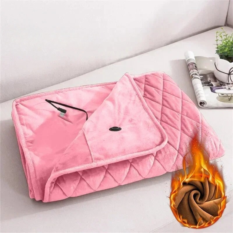Heated Blanket Energy Efficient Electric with Plush Fleece and USB Snap Closure - Image 2