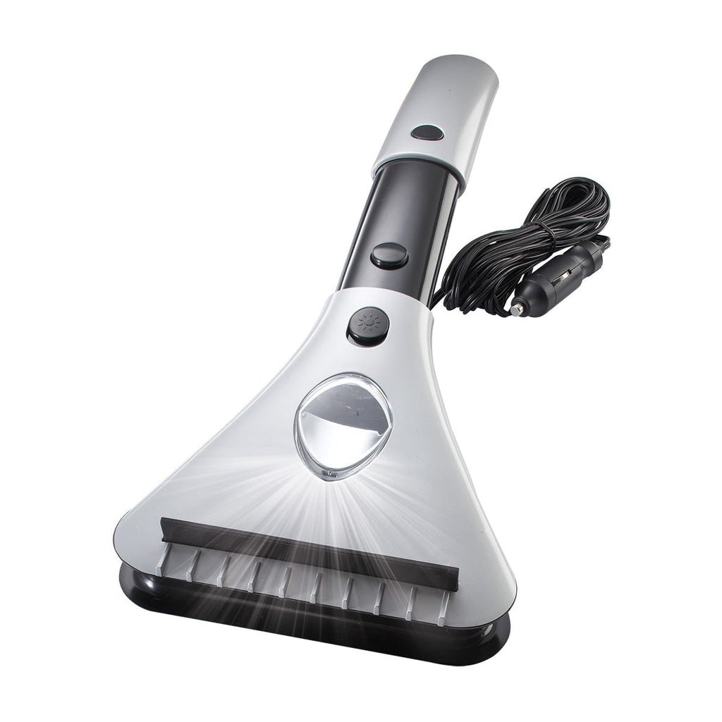 Heated Car Ice Scraper for Window with Extendable Handle LED Light and 12v Electric Power - Image 2