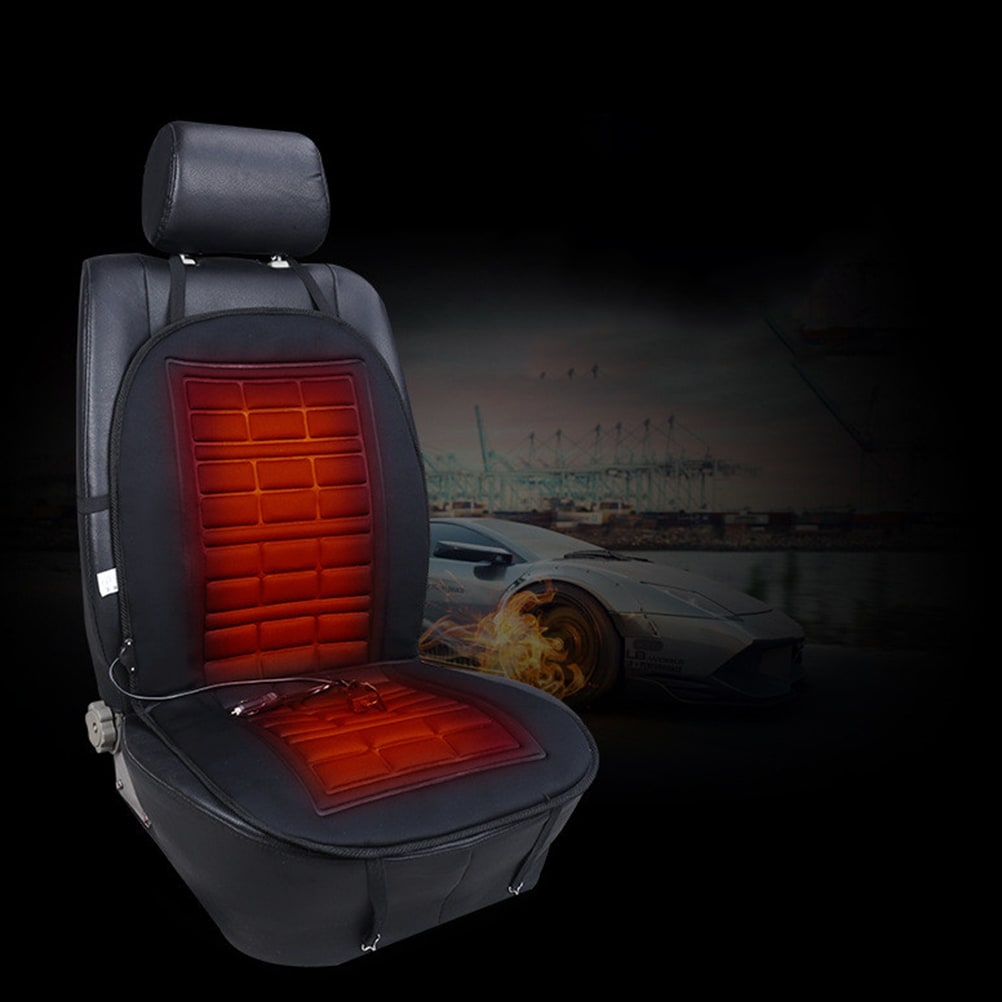 Heated Car Seat Cover and Cushion with 12v Plug and Adjustable Temperature Control Heater - Image 1