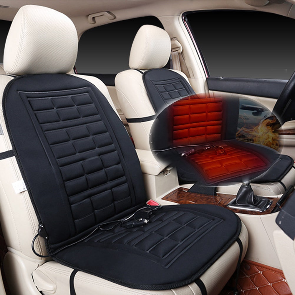 Heated Car Seat Cover and Cushion with 12v Plug and Adjustable Temperature Control Heater - Image 4