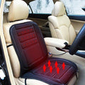 Heated Car Seat Cover and Cushion with Ergonomic Backrest Support and 12v Power Controller - Image 1