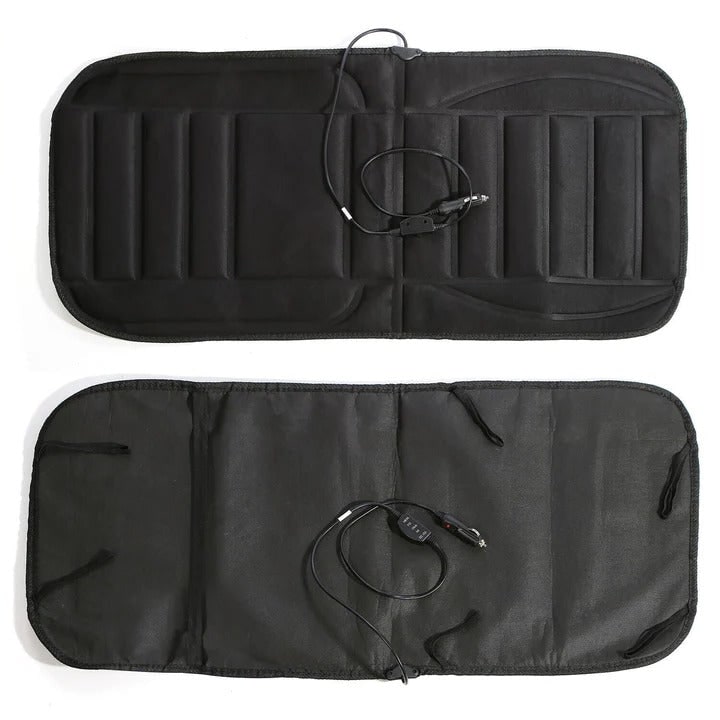 Heated Car Seat Cover and Cushion with Ergonomic Backrest Support and 12v Power Controller - Image 8