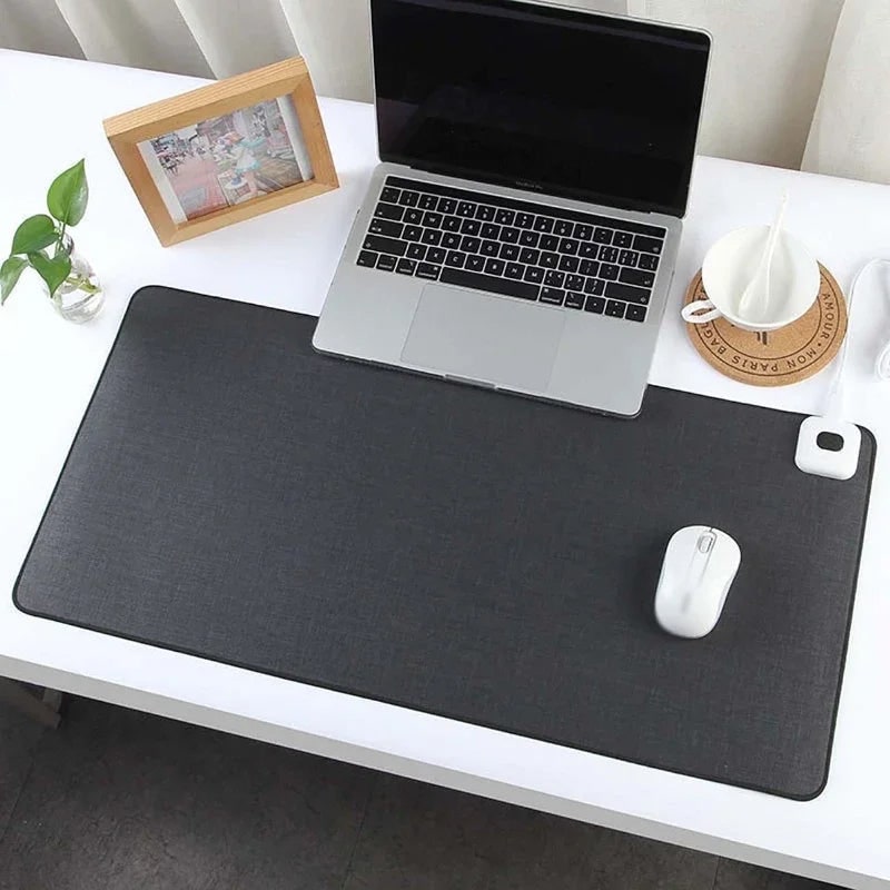 Heated Desk Pad with Leather Surface Temperature Control and Reinforced Edges Felt - Image 5