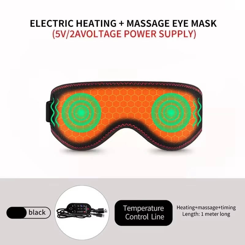 Heated Eye Mask for Sleep with Under Light Blocking Pad and Adjustable Strap Heatable - Image 9