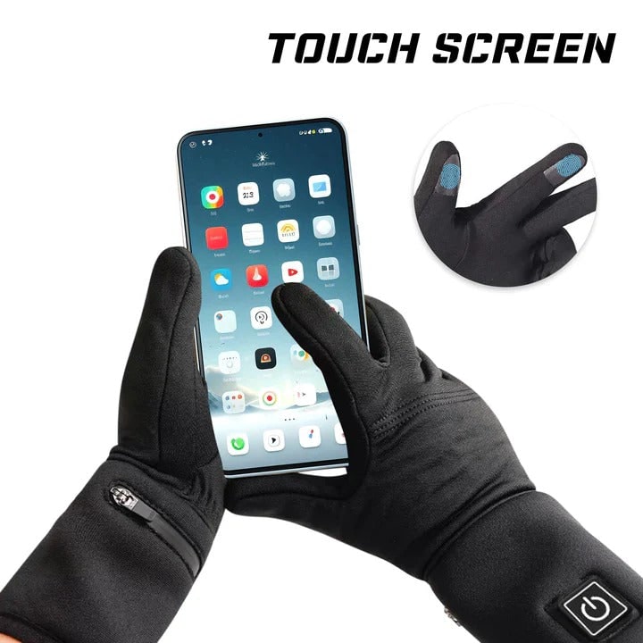 Heated Glove Liners with Rechargeable Battery and Three Heat Settings Biker - Image 6