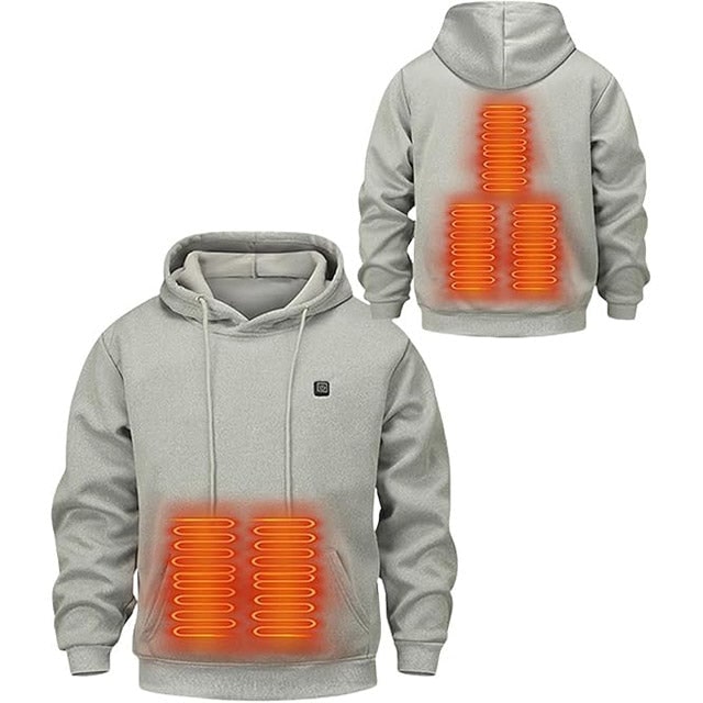 Heated Hoodie with USB Electric Heating Zones and Adjustable Temperature Control Jacket - Image 12