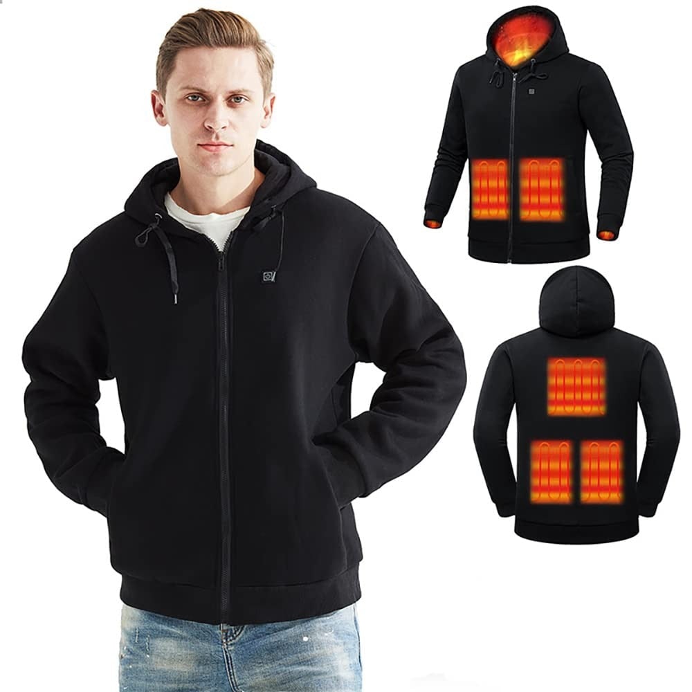 Heated Hoodie with USB Electric Heating Zones and Adjustable Temperature Control Jacket - Image 2