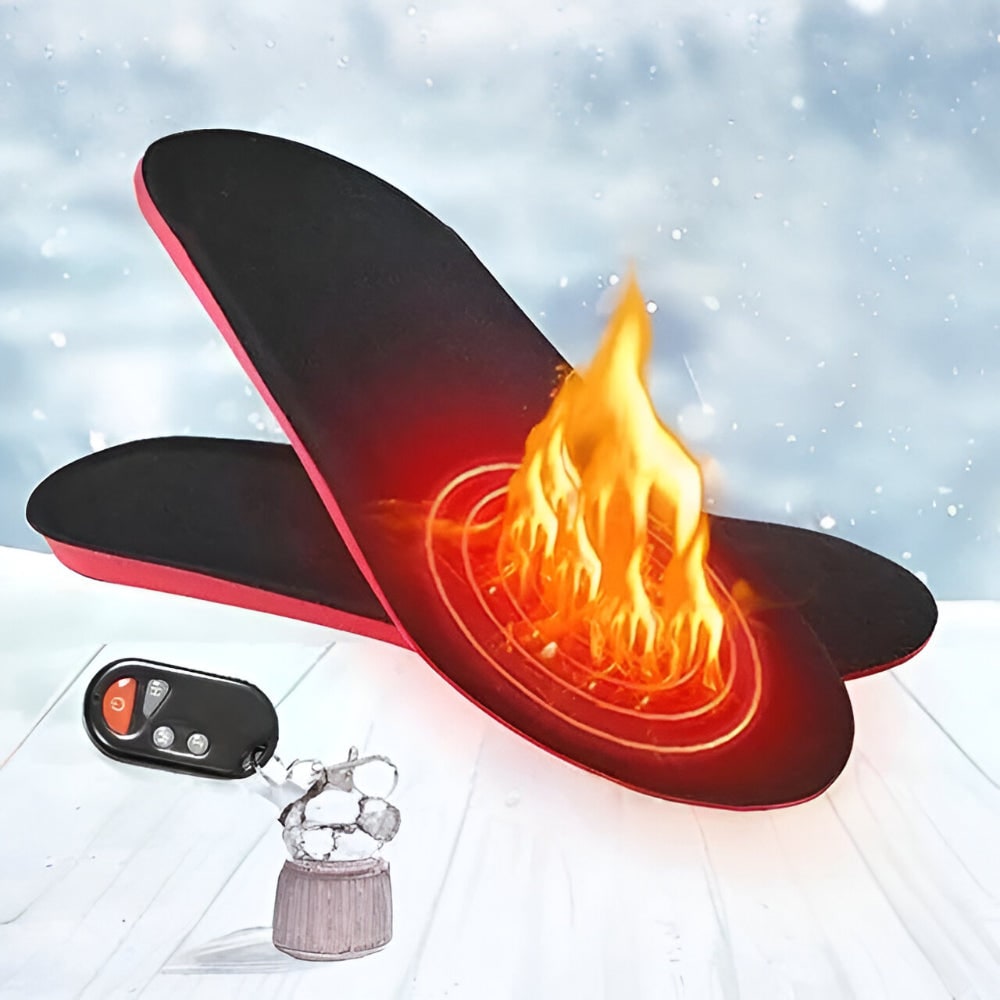Heated Insoles and Shoe Inserts with Wireless Remote Control and Three Heat Settings - Image 2