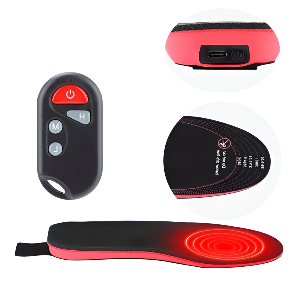 Heated Insoles and Shoe Inserts with Wireless Remote Control and Three Heat Settings - Image 6