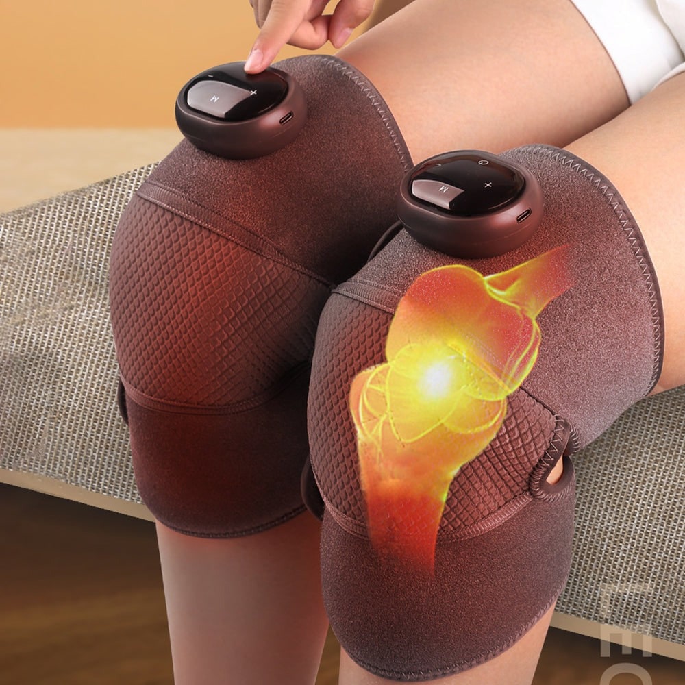 Heated Knee Massager with Vibration and Heat Rechargeable Cordless Wrap for Arthritis Pain Relief - Image 2