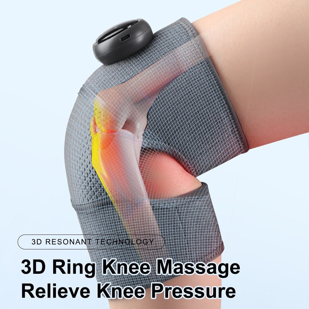 Heated Knee Massager with Vibration and Heat Rechargeable Cordless Wrap for Arthritis Pain Relief - Image 4