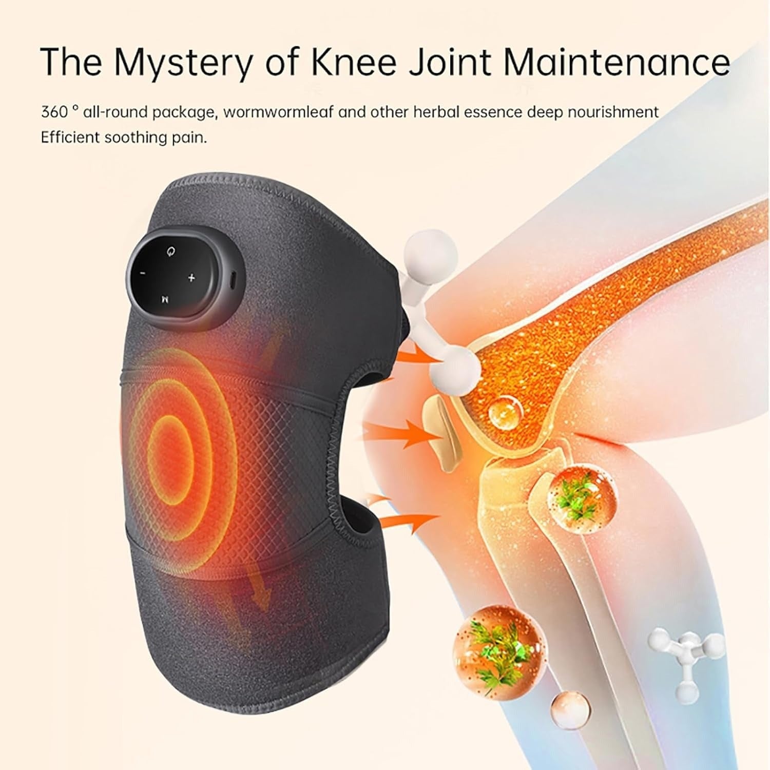 Heated Knee Massager with Vibration and Heat Rechargeable Cordless Wrap for Arthritis Pain Relief - Image 6