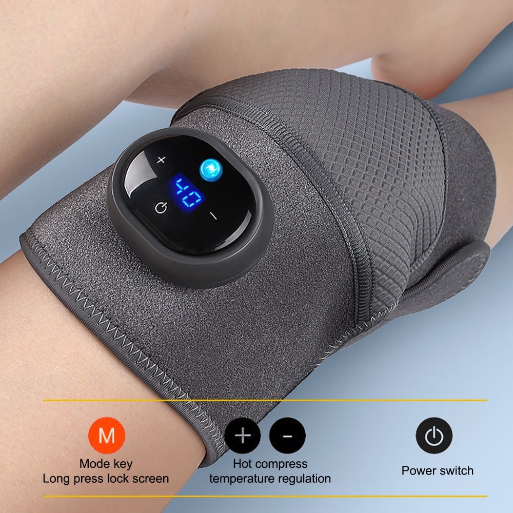 Heated Knee Massager with Vibration and Heat Rechargeable Cordless Wrap for Arthritis Pain Relief - Image 8