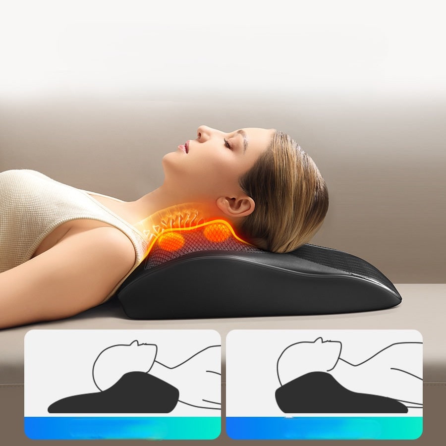 Heated Massage Pillow with Full Body Mat and Neck Shoulder Relief Remote Control - Image 2