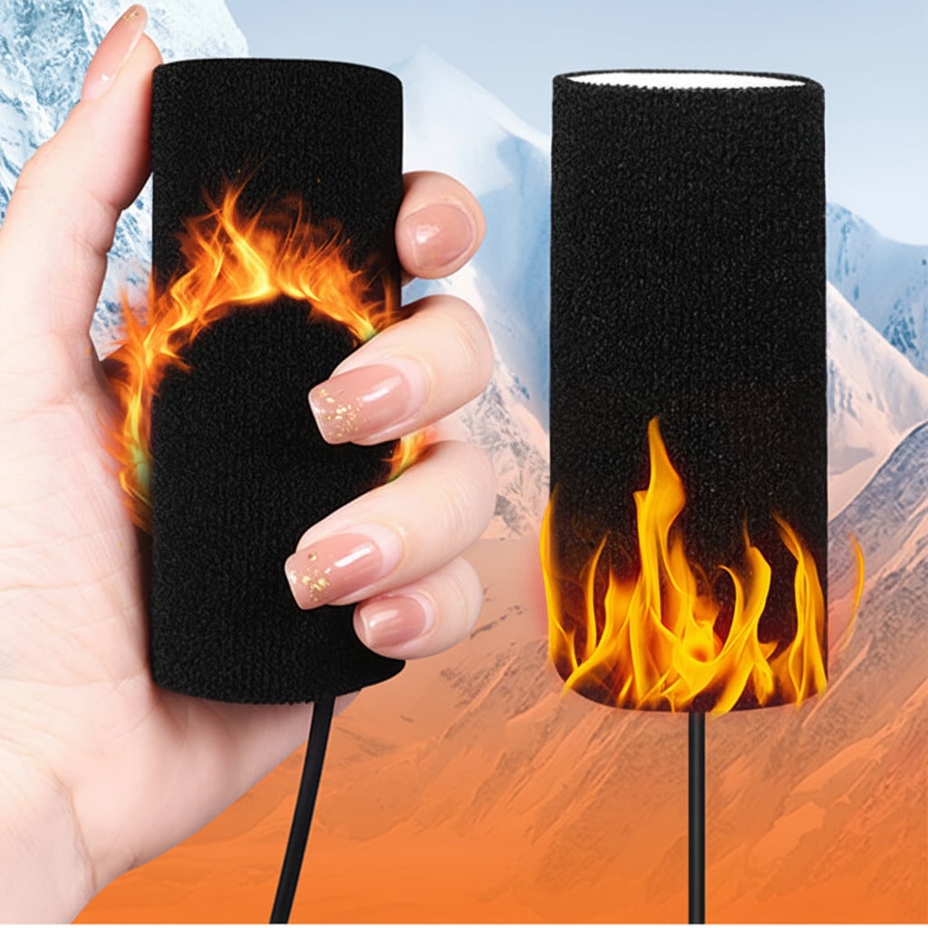 Heated Motorcycle Grips with USB Temperature Control and Non-Slip Fabric Hand - Image 7