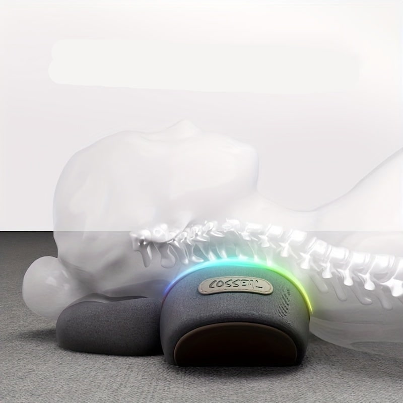 Heated Neck Pillow Stretcher and Roll with Massage Support and Cervical Traction Relief - Image 2