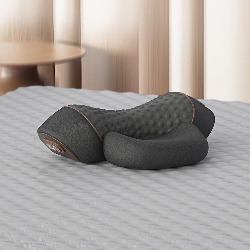 Heated Neck Pillow Stretcher and Roll with Massage Support and Cervical Traction Relief - Image 4