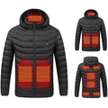 Heated Puffer Jacket with 9 Heating Zones Hood and Water-Resistant Quilted Design Vest - Image 1