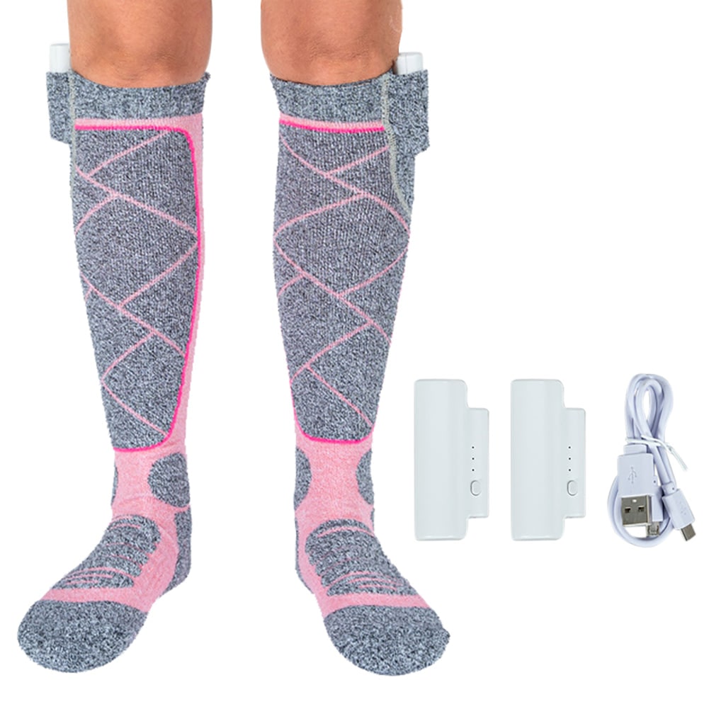 Heated Socks with Battery Operated Electric Warming and Rechargeable Knee-High Thermal Design - Image 5