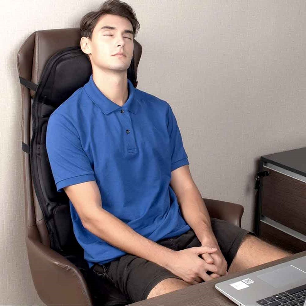 Heated Vibrating Massage Seat Cushion for Desk Chair Car and Office with Remote Control - Image 4