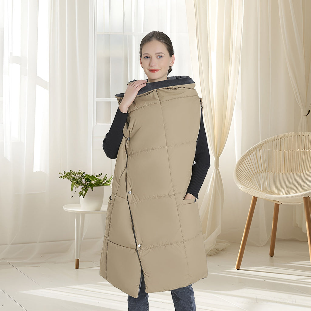 Heated Wearable Blanket with USB Control 6 Heating Zones Dual Switch and Zippered Arm Holes - Image 3