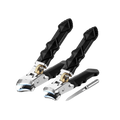 Heavy Duty Stainless Steel Gear Mechanism Toenail Clippers Thick Nails File - Image 1