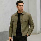 Men's Folded Collar Jacket - Classic Style Meets Ultimate Comfort