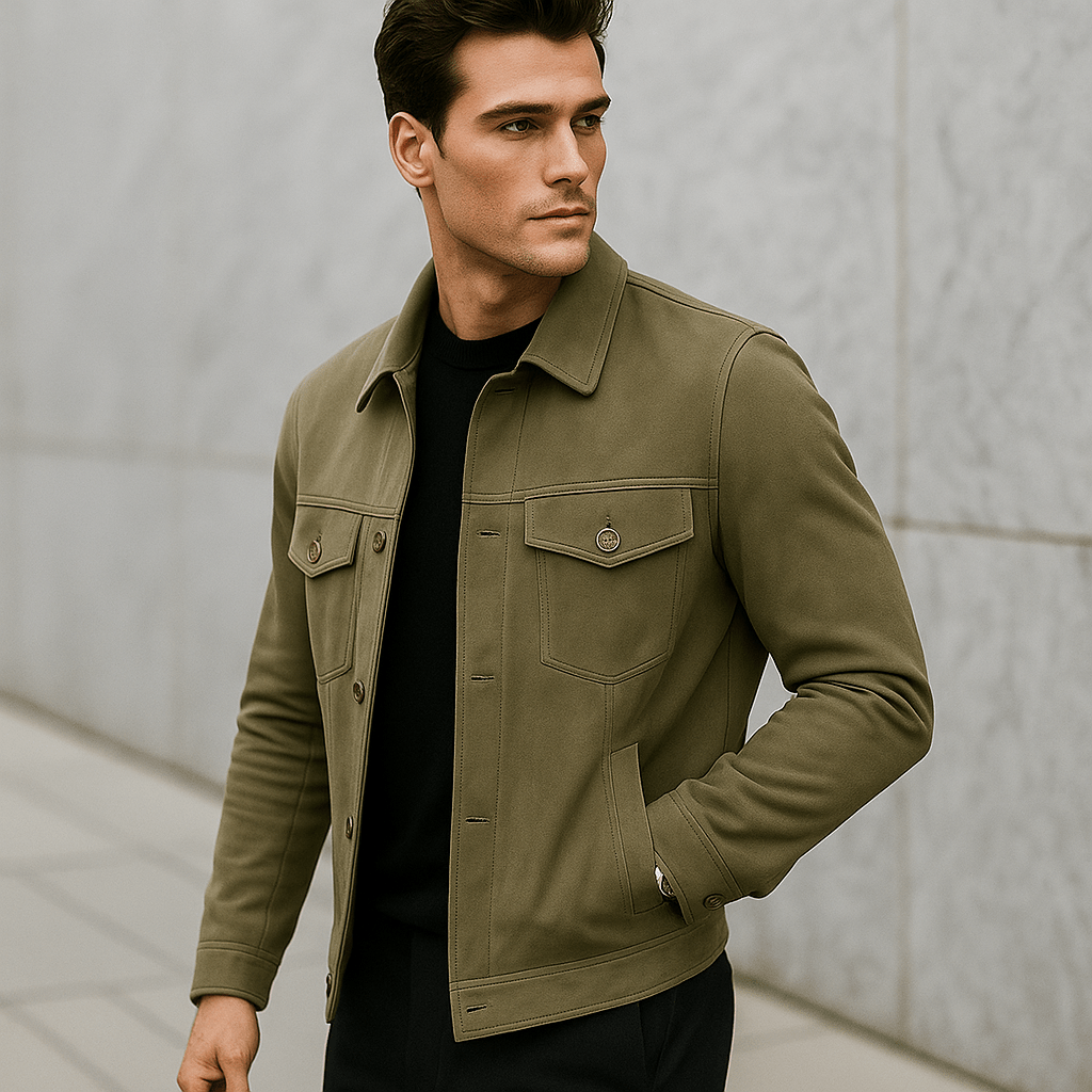 Men's Folded Collar Jacket - Classic Style Meets Ultimate Comfort