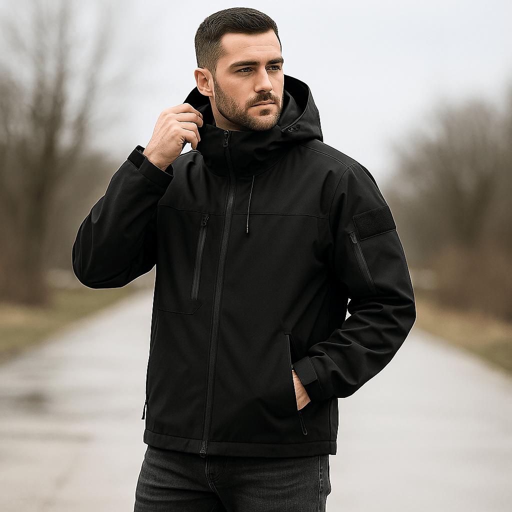 Men's Versatile Windproof Cargo Jacket - Durable and Practical