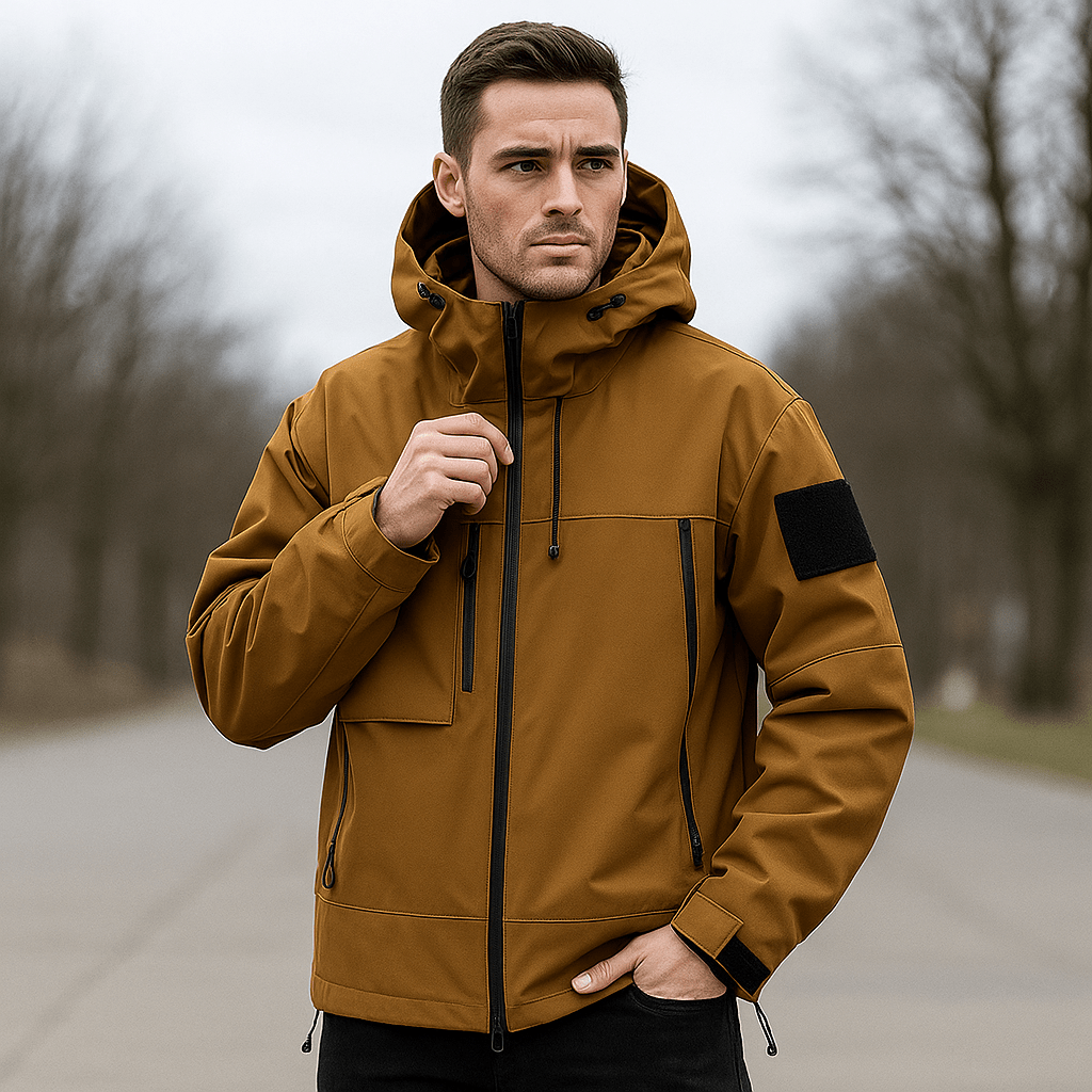 Men's Versatile Windproof Cargo Jacket - Durable and Practical