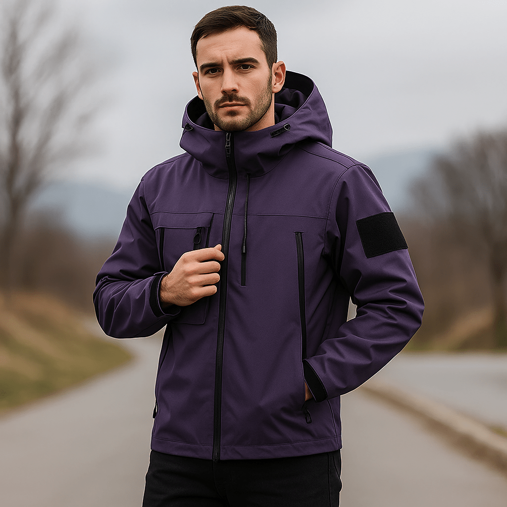 Men's Versatile Windproof Cargo Jacket - Durable and Practical