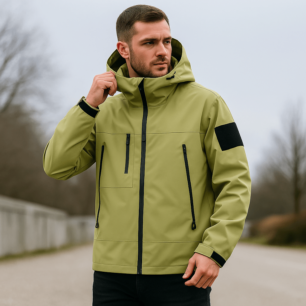 Men's Versatile Windproof Cargo Jacket - Durable and Practical