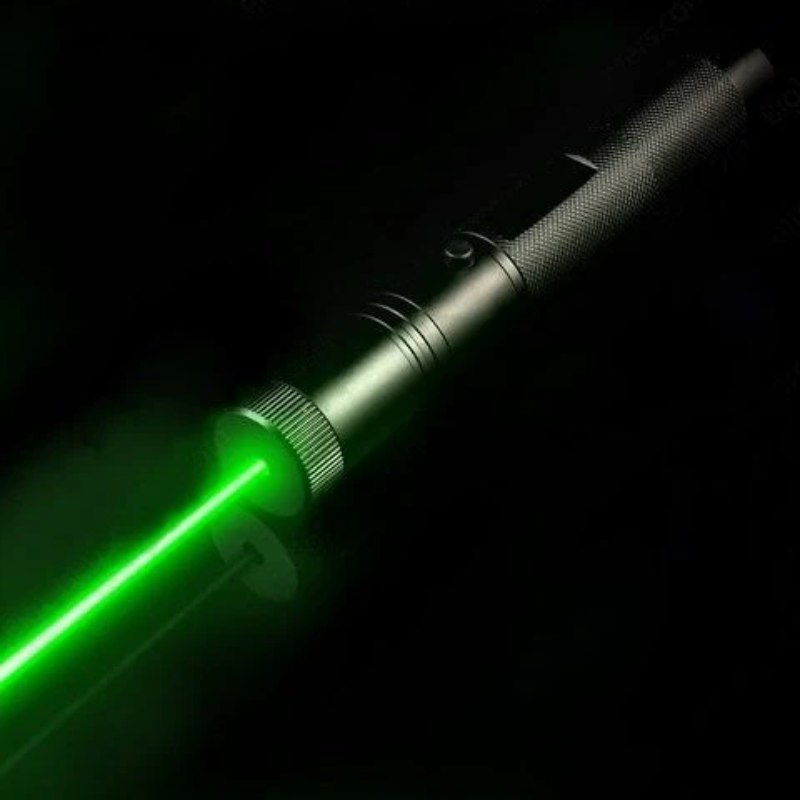 High Power Laser Pointer Pen with Adjustable Focus and Safety Key Lock Blue Light - Image 2