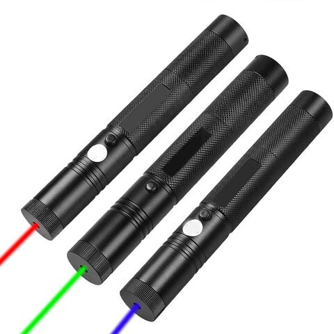 High Power Laser Pointer Pen with Adjustable Focus and Safety Key Lock Blue Light - Image 4