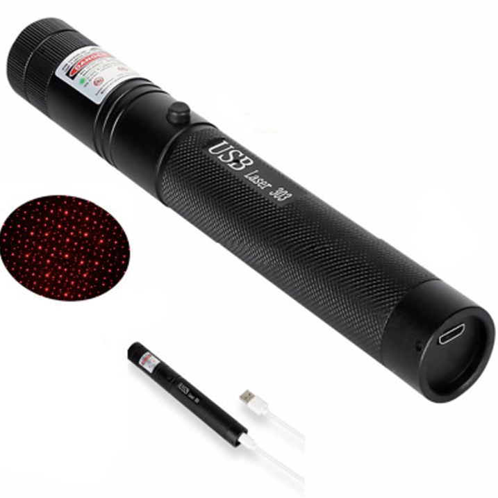 High Power Laser Pointer Pen with Adjustable Focus and Safety Key Lock Blue Light - Image 8