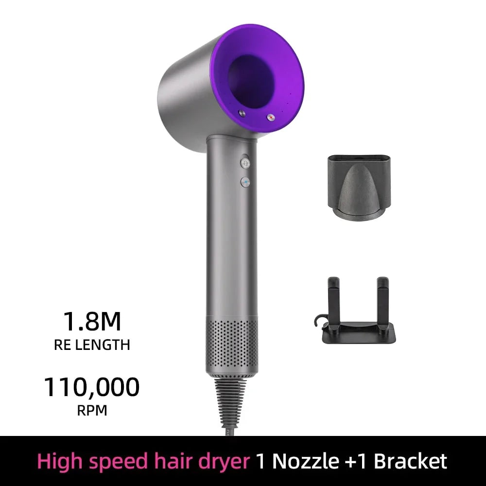 High Speed Ionic Hair Dryer Anti Frizz Negative Ion Portable Quick Dry Anti-frizz - Image 1