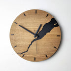 Elegant Wooden Wall Clock for Home Decor – Minimalist Timepiece for Living Room, Kitchen and Office Interiors
