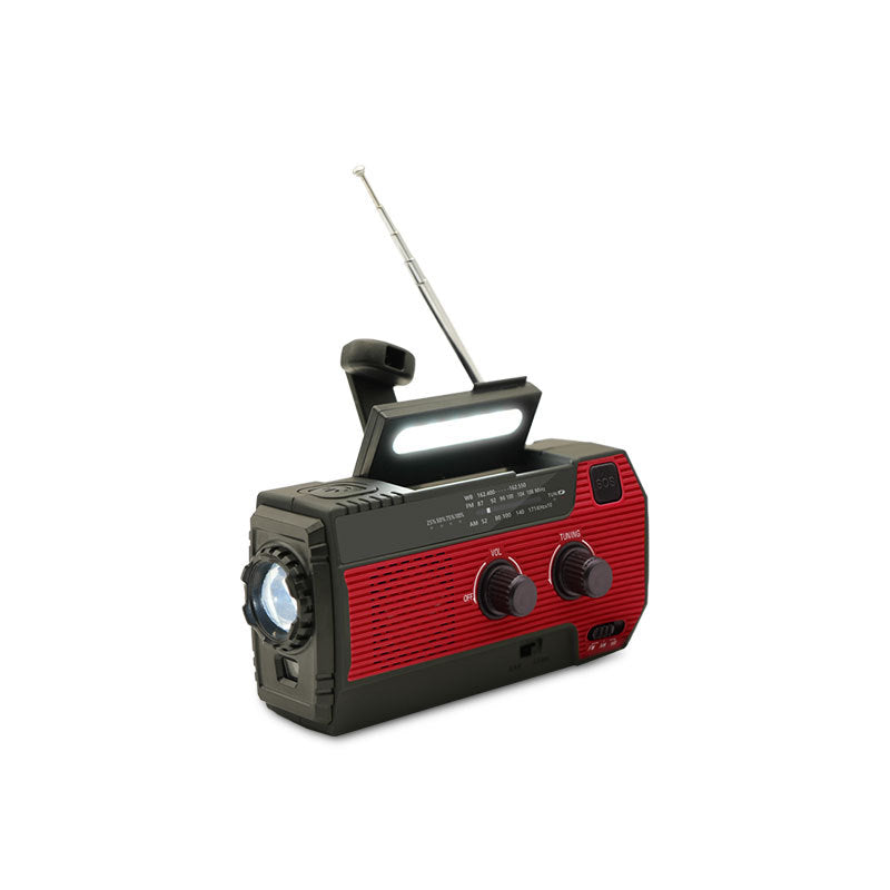 Solar-Powered Portable Emergency Radio – Multi-Function Safety Radio for Outdoor Adventures, Travel and Power Outages