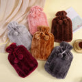 Hot Water Bottle for Bed Heated Removable Plush Cover Portable - Image 8
