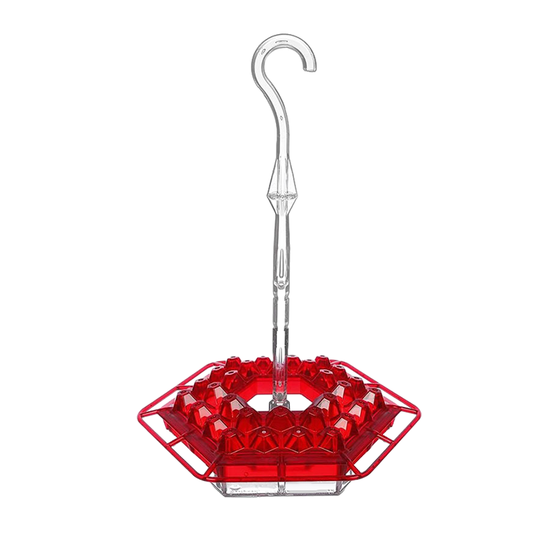 Hummingbird Feeder with Hexagonal Ports and Homemade Nectar Dish - Image 8