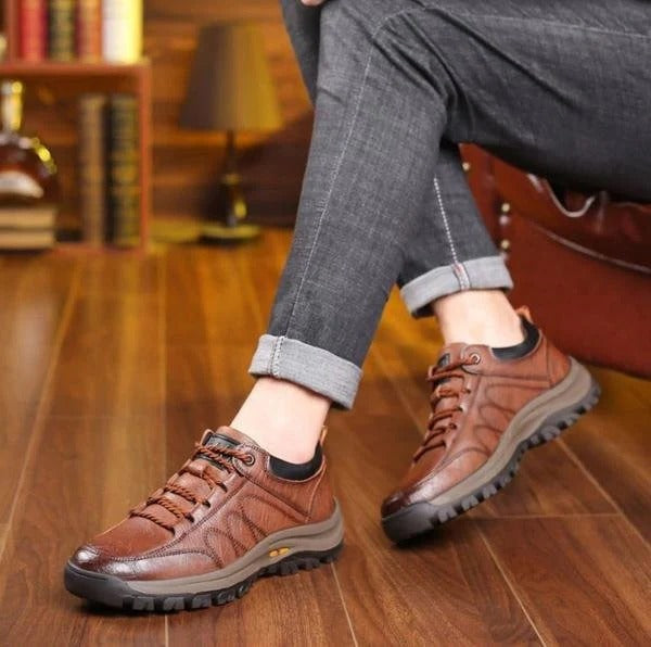 Men's Waterproof Leather Shoes - Smooth Walk
