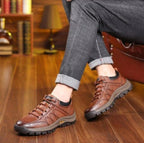Men's Waterproof Leather Shoes - Smooth Walk