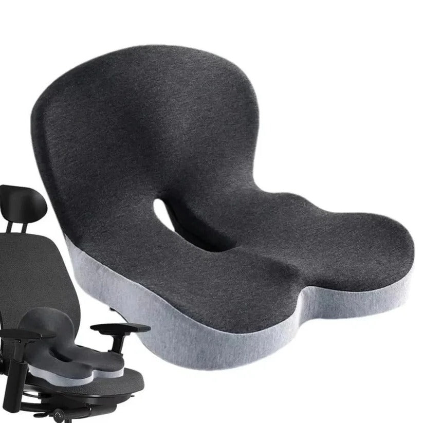 Lumbar Support Cushion for Car Seats and Chairs – Ergonomic Back Support Pillow for Sitting Comfort at Home, Office and Travel