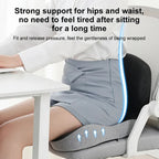 Lumbar Support Cushion for Car Seats and Chairs – Ergonomic Back Support Pillow for Sitting Comfort at Home, Office and Travel