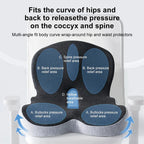 Lumbar Support Cushion for Car Seats and Chairs – Ergonomic Back Support Pillow for Sitting Comfort at Home, Office and Travel