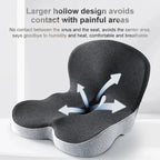 Lumbar Support Cushion for Car Seats and Chairs – Ergonomic Back Support Pillow for Sitting Comfort at Home, Office and Travel