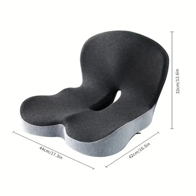 Lumbar Support Cushion for Car Seats and Chairs – Ergonomic Back Support Pillow for Sitting Comfort at Home, Office and Travel