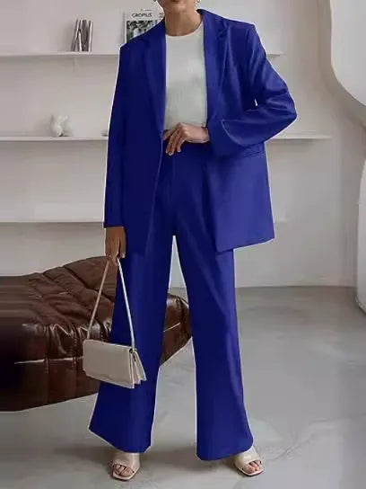 Elegant Women’s Blazer and Trousers Suit for Business Wear – Professional Two-Piece Outfit for Office, Meetings and Formal Occasions